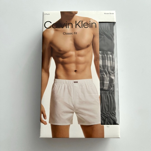 Calvin Kleins Mens Classic Fit 3 Pack Boxer Shorts Underwear NB4006061 XXL 2XL - Picture 1 of 3
